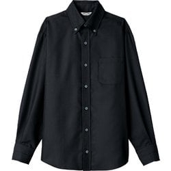 ボタンダウンシャツ 長袖 兼用 ブラック EP8059 C-10 SS