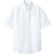 ボタンダウンシャツ 半袖 兼用 ホワイト EP8060 C-1 SS