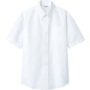 ボタンダウンシャツ 半袖 兼用 ホワイト EP8060 C-1 4L