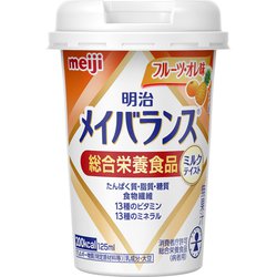 明治メイバランスミニカップ フルーツ・オレ味 6大栄養素が摂れる「総合栄養食品」