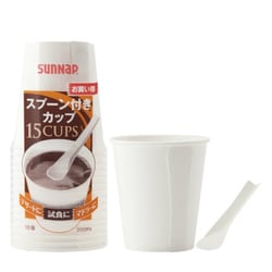 スプーン付きカップ 205ml 15P 205SPA