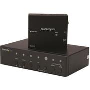 マルチビデオ入力対応HDBaseTエクステンダー延長器セット 4K対応 Cat5e/Cat6ケーブル使用DisplayPort/ VGA/HDMI切替器 STDHVHDBT