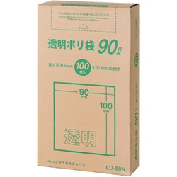 透明ポリ袋 90L BOX100P LD-90N