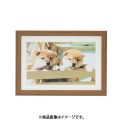 木製額縁 ブラウン ワイド6切 YM-9 ワイド6切