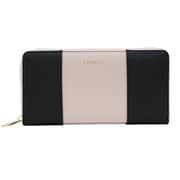 L56801 [ラウンドファスナー長財布 Black/Beige LANEVE]