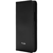 iPhone XR TUMI WALLET FOLIO Black Leather [iPhone XR用ケース]