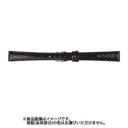 CNH-A 12mm-9mm NH型押ワニ ブラック [時計バンド]