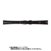 CRA-A 12mm-9mm RA型押ワニ ブラック [時計バンド]