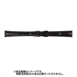 CRA-A 14mm-10.5mm RA型押ワニ ブラック [時計バンド]