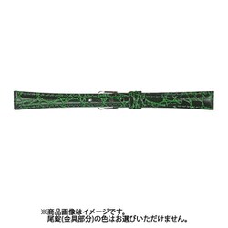 CRA-G 12mm-9mm RA型押ワニ グリーン [時計バンド]