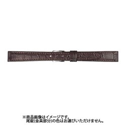 CP-B 14mm-12mm P型押ワニ ダークブラウン [時計バンド]