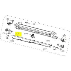 M216K2041 [エアコン用 ベーン（左上W）]