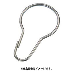 B-165 [水本 ステンレス カーテンフック 線径2mm 長さ50mm （849-0832） 2個入り]