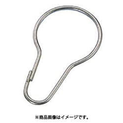 B-166 [水本 ステンレス カーテンフック 線径2.2mm 長さ62mm （849-0833） 1個]