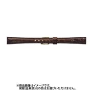WDM-B 13mm-10.5mm 腹ワニDM ダークブラウン [時計バンド]