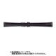 LR-A 12mm-9mm カーフR寸長 ブラック [時計バンド]