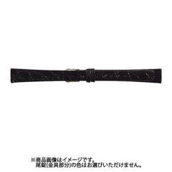 LW-A 11mm-9mm 腹ワニ寸長 ブラック [時計バンド]