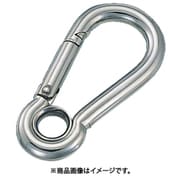 B-800 [水本 ステンレス スナップフックA型 リング付 線径4mm 長さ45mm （849-1080） 1個]