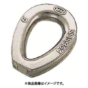 B-996 [水本 ステンレス シンブル 使用ロープ径12mm （849-1112） 1個]