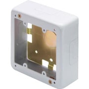 BC3122 [マサル メタルモール付属品 2個用スイッチボックス 浅型 B・C型ノック ホワイト]