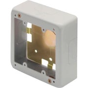 BC3123 [マサル メタルモール付属品 2個用スイッチボックス 浅型 B・C型ノック ミルキーホワイト]