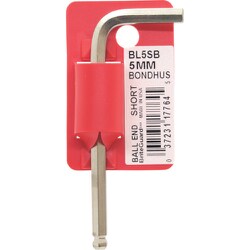 BL5SB [ボンダス ボールポイント・L-レンチ ショート メッキ 5mm]