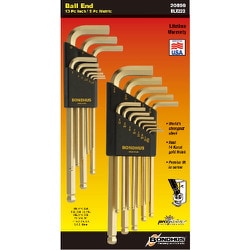 ボンダス ボールポイントLレンチセット ダブル ゴールドガード BLX22G