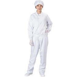 BSC-41001-W-7L [ブラストン ジャケット 衿付-白-7L]