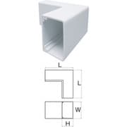C-43-SDI-W-JP [JAPPY 樹脂製ケーブル配線保護カバーNダクト 内曲り W=40 ホワイト]