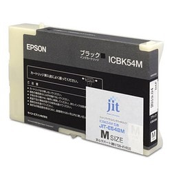 互換リサイクルインクカートリッジ エプソン ICBK54M ブラック（顔料） Mサイズ 簡易包装 JIT-E54BM