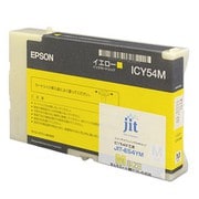 互換リサイクルインクカートリッジ エプソン ICY54M イエロー(顔料) Mサイズ 簡易包装 JIT-E54YM