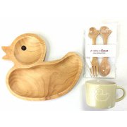 プチママン キッズ食器3点ギフトセット アヒル
