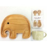 プチママン キッズ食器3点ギフトセット エレファント