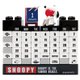 SPY-381 ブロック万年カレンダー モノクロ スヌーピー [キャラクターグッズ]
