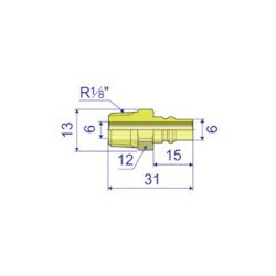 ナック クイックカップリング KC型 真鍮製 金型冷却水用 メネジ取付用 CKC01PM2