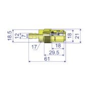 CKC03SH2 [ナック クイックカップリング KC型 真鍮製 金型冷却水用 ホース取付用]