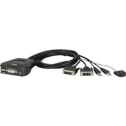 CS22D [ATEN KVMスイッチ 2ポート/USB/DVI/ケーブル一体型]