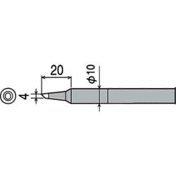 CXR-80RT-4C [グット 替こて先4C型 CXR-60/80用]