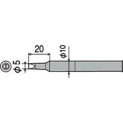 CXR-80RT-5D [グット 替こて先5D型 CXR-60/80用]