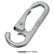 D-6 [水本 ステンレス スナップフックD型 オープンタイプ 長さ76mm 1個]