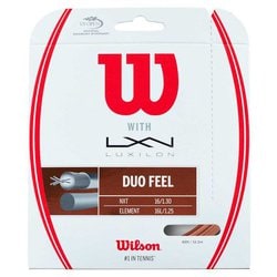 DUO FEEL ELEMENT 125 & NXT 16 (ウイルソン フィール エレメント 125 & エヌエックスティ 16) [硬式テニス ストリング ガット]