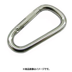 ステンレス スナップフックDE型 線径6mm長さ60mm DE-6