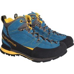 LA SPORTIVA Unisex Boulder X Mid Blue/Yellow Trekking-& Wanderstiefel