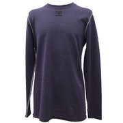 Long sleeve Crew neck MAN BDV002 007 PURPLE Lサイズ [アウトドア カットソー メンズ]