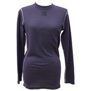 Long sleeve Crew neck WOMAN BDV002 007 PURPLE Lサイズ [アウトドア カットソー レディース]