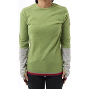 W Merino Knit 14125032 Leaf Green Mサイズ [アウトドア フリース レディース]