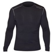 MEN MEC CREW NECK HC9909 101_BLACK Mサイズ [アウトドア アンダーウェア メンズ]