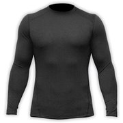 MEN WOOL STRETCH CREWNECK PW8453 279_HTHR GREY/BLK XLサイズ [アウトドア アンダーウェア メンズ]