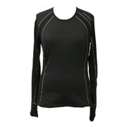 WMN F8 MERINO 8K CREW HC8452 538_SOLID BLACK Sサイズ [アウトドア アンダーウェア]