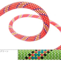 10mm タイガー ユニコア 60m ドライカバー BE11116 グリーン [クライミングロープ]